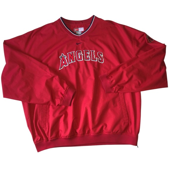 Nike Other - Sold***Nike MLB Anaheim Angels Men's Windbreaker bomber Jacket Size XXL
